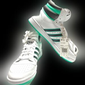 GV9584 Adidas Top Ten RB Mens White Black Green Athletic Shoes (size 12 ) New.
